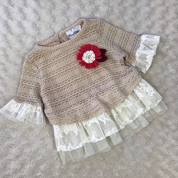 Baby Girl Tops Bundle Frilly Ruffles Lace 12 Month - Picture 5 of 9